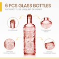 thumbnail image 3 of Botellas de vidrio BULK PARADISE surtidas de color rojizo con corcho, 16 ml, paquete de 6, 3 of 6