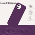 thumbnail image 2 of iPhone 12 Case, Phone Case iPhone 12 Pro, Slim Thin Soft Silicone Gel Shockproof Protective Hard Bumper Drop Protection Girls Women Boy Men Cute iPhone 12/12 Pro Cover, Deep Purple Design, 2 of 14