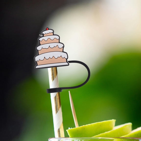 CATIEBYE - Decorative Straw Toppers Bulk Multiple Styles 3.1x1.2x0.7in 10Pcs