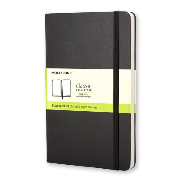 Moleskine Classic Soft Cover Notebook, 3-1/2' x 5-1/2', Ruled, 192 Pages (96 Sheets), Black