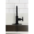 thumbnail image 3 of Kingston Brass KSD8500RKX Webb Single-Handle Bar Faucet with Knurled Handle, Matte Black, 3 of 6