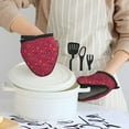 thumbnail image 6 of Vsdgher African Women Bearing Clay Pots Non-Slip Mini Oven Mitt Set, Short Oven Mitts for Baking Grilling Barbecue Microwave, 5.9"x5.9"in, 6 of 7
