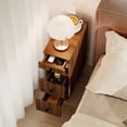 thumbnail image 3 of 3 Drawers End Table, Narrow Sofa Side Table for Living Room, Slim Nightstand Bedside Table for Bedroom, 3 of 7