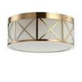 thumbnail image 7 of JONATHAN Y Cadence 15" Drum Metal/Glass Flush Mount, Brass Gold, 7 of 7