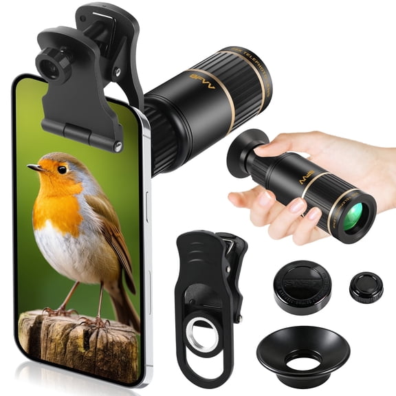 BFVV TopVision 22X Smartphone Telescope Lens - Telephoto Lens for IPhone and Android Phones, Clip-on Zoom Lens, Ldeal for Mobile Photography for Adults and Children, Portable Monocular