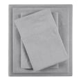 thumbnail image 1 of Madison Park Ensemble de Draps 4 Pcs en Coton/lin 81 Pouces Gris, 1 of 10