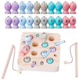 thumbnail image 2 of Infant and Toddler Baby Wooden Magnetic Kids Fishing Game Educational Hands-on Toy Early Education Parent-child Interaction, Fun Tabletop Game, 2 of 4