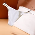 thumbnail image 3 of Gibobby Conjunto de lencería Bragas Ropa interior Lencería sexy Tanga Transparente Cintura Mujeres Tentación Íntimos(Blanco, M), 3 of 4