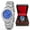 Deep Blue Dial Silver Band, variant on CAFÉ Mens Watches – Analog Watch with Copper Dial & Silver Copper Band, Dress Watches for Men, 3ATM Waterproof, 40mm Case