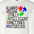 thumbnail image 4 of Inktastic Autism Awareness Acronym Long Sleeve T-Shirt, 4 of 5