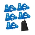 thumbnail image 5 of QccHieUs 10 Pieces Skating Marker Cones Training Cones Accessories Equipment with Storage Blue, 5 of 9