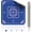 Blue Floral, variant on Mahjong Mat 31.5" x 31.5" Lotus Flowers Dragonflies Non-Slip Noise Reduction Mahjong Tiles Table Cover for Dominoes Poker Card Board and Tile Games