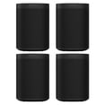 thumbnail image 1 of Pre-Owned Sonos Four Room Set with Sonos One Gen 2 - Smart Speaker with Voice Control Built-In (Black), 1 of 4