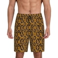 thumbnail image 3 of Lsque Snake Skin Mens Sleep Pajama Shorts,Short Pajama Pants, Cotton Ultra-Soft Knit-XX-Large, 3 of 9