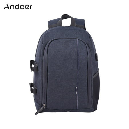 Andoer Shockproof Backpack Outdoor Photography Travel Camera Bag with Tripod Holder for Canon Nikon Sony A7RII A7II A7SII A7R A7S A7 DSLR Mirrorless (Best Dslr Camera For Travel Photography)