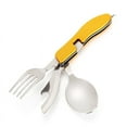 thumbnail image 1 of 4 en 1 Vaisselle de Camping en Acier Inoxydable Pliable avec Poche pour Randonnée Survie Voyage, 1 of 7