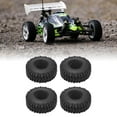 thumbnail image 4 of RC Rubber Tires,  Grip Strong Cushioning Sturdy Durable RC Tires  For 1/24 RC Car, 4 of 8