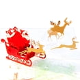 thumbnail image 1 of Agiferg Christmas Greeting card three-dimensional 3D Handmade Gift Card Thank You Card, 1 of 6
