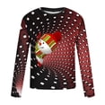 thumbnail image 5 of Blusas y camisas de manga larga con cuello redondo para hombre, estilo casual, cuello redondo, manga larga, camiseta estampada de Halloween, blusa de poliéster para hombre., 5 of 5