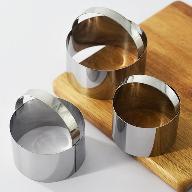 Stainless Steel Circular Cookie 3 Piece Set Of Dumpling Skin Cookie Cutting And Baking Tools Ceramic Bakeware Glass Bakeware Bakeware Organizer Silicone Bakeware Bakeware Organizer for Cabinet