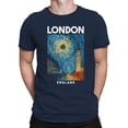 thumbnail image 2 of London Graphic Men's Navy T-Shirt, 2 of 3