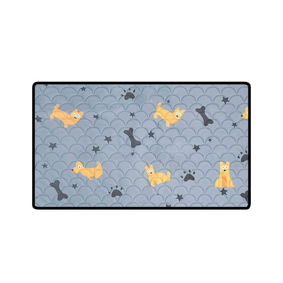 TIELUTT 4 Tailles au Choix de Tapis Lavables Tapis de Lit Lavables pour Adultes Tapis Pipi Imperméables pour Antidérapant Pro de l'Eau Outil de Nettoyage Fauteuil Roulant Table Tapis pour Petits Animaux Petits Chiens