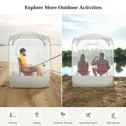 Raynesys Pop Up Bubble Sports Tent, Instant Outdoor Clear Tent for 1-2 Person, Portable All-Weather Weatherproof Shelter for Watching Sports Events, Camping, Fishing