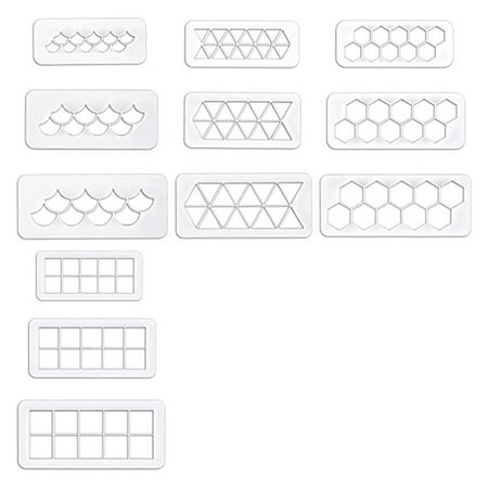 

12PCS Cake Fondant Cutter Cake Decorating Border Decorating Tool