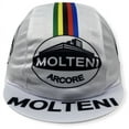 thumbnail image 2 of Molteni Men's Retro Vintage Classic Coolmax Breathable Fabric Cycling Hat Cap (White), 2 of 5