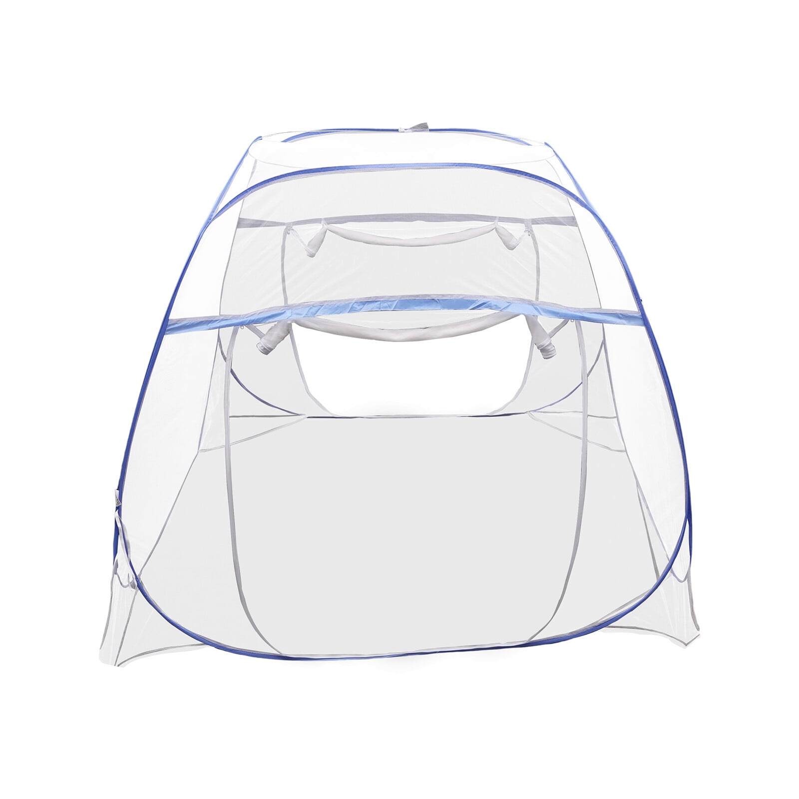 Pop-Up Mosquito Net Tent Folding Bed Canopy for 1.8m Large Bed, Triple Door & Double Zip