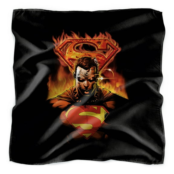 Superman Man On Fire Bandana (21 in x 21 in)