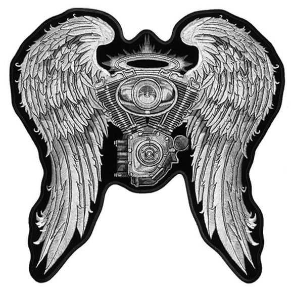 Hot Leathers PPA5197 Asphalt Angel Lady Biker 10" x 10" Patch 10X10