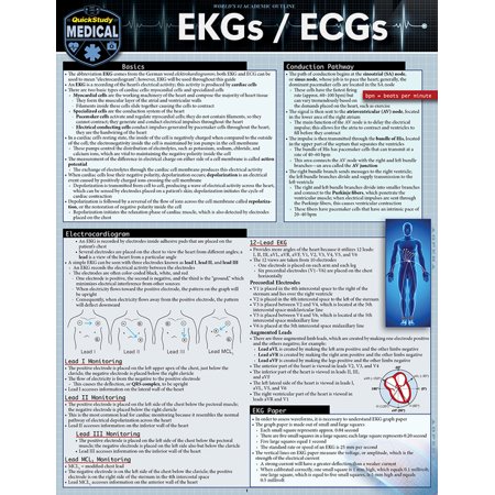 EKGs / Ecgs: A Quickstudy Laminated Reference Guide, (Paperback)