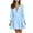Light Blue, variant on IROINNID Formal Dress for Women Wedding Guest Evening Party Formal Dress Winter V-Neck Solid Long Sleeve Button Long Dress,Pink