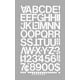 Chartpak CHA01036 Numéros-Lettres en Vinyle- 1po.- Blanc – image 4 sur 4