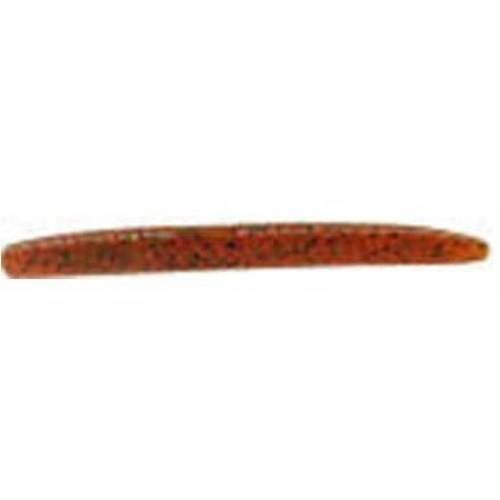 Slim Senko Worm, 3", 10pk, Pumpkin (Orange) with Large Black & Small Green
