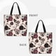 thumbnail image 2 of Easygdp Retro Red Black Roses Bolsa Tote para Mujer, Bolso de Hombro para Trabajo, Playa, Viajes, Compras y Supermercado, 2 of 7