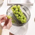 thumbnail image 2 of CSChome Dry Fruit Plate Dry Fruit Plate Detachable Double Layer Dry Fruit Tray Large Capacity Waste Container Double Layer Fruit Plate, 2 of 6