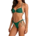 thumbnail image 6 of UTSJKR Women's 2026 O-Ring Hollow Out Halter Bikini Set, Strapless Two Piece Tie Bathing Suit, Resort Leisure Swimwear Green M, 6 of 8