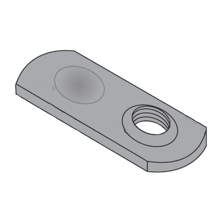 

5/16-18 Spot Weld Nuts / Thin Target Area / Steel / Plain (Quantity: 1000 pcs)