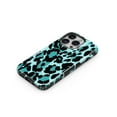 thumbnail image 3 of DesignSkinz Scratch-Resistant Hard Slim Case Compatible with iPhone 15 Plus (Compatible with MagSafe) - Vector Hot Turquoise Cheetah Print, 3 of 9