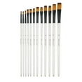 thumbnail image 4 of 12* Art Paint Brushes, Professional Flat Paint Brushes for Water, Oil , Acrylic Painting for Beginners, 4 of 6