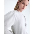 thumbnail image 4 of Scoop Women’s and Women's Plus Pleat Shoulder Sweatshirt, Sizes XS-4X, 4 of 5