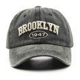 thumbnail image 3 of Letras de moda de alta calidad snapback gorra de béisbol de algodón gorra de béisbol de mujer hip hop padre tela de red conductor de camión gorra protector solar de mujer de viaje al aire libre, 3 of 4