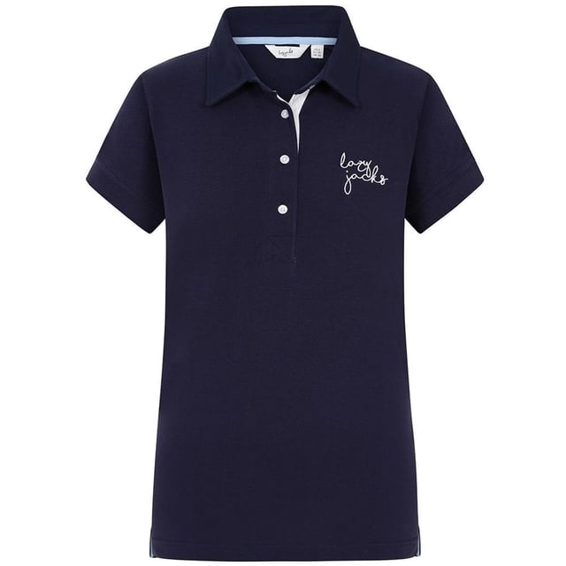 Lazy Jacks Polo à Logo Brodé pour Femmes