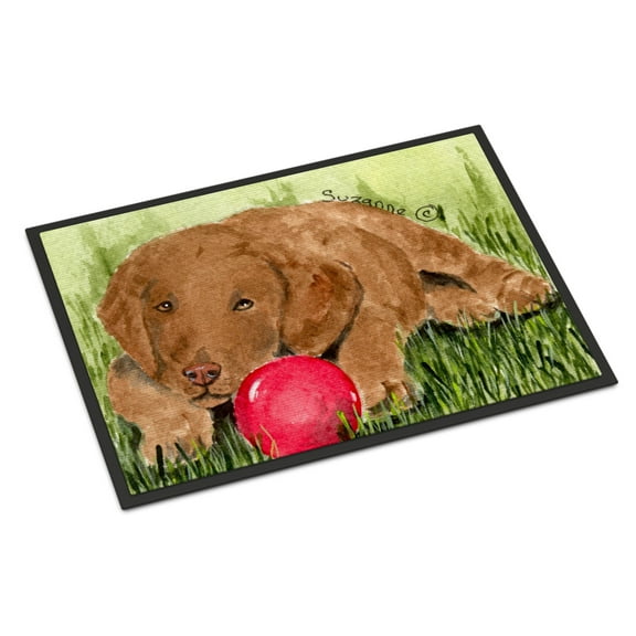 Carolines Treasures SS8684MAT Curly Coated Retriever Doormat 18x27 27"L x 18"W multicolor