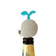 thumbnail image 4 of Tapón de botella de vino con forma de ballena reutilizable de silicona, corcho para botella de silicona, mantiene el vino (3 uds), 4 of 5