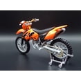 thumbnail image 5 of Open Box KTM 525SX DIRT BIKE MOTORCYCLE ORANGE 1/18 SCALE DIORAMA DIECAST MODEL BIKE, 5 of 7