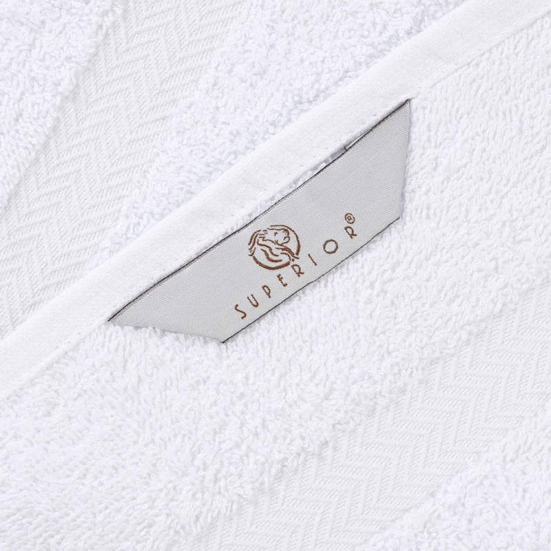 Superior Franklin 2-Piece Cotton Bath Sheet Set, Super Soft Quick Dry Fade Resistant Towels, White