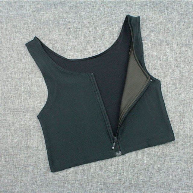 Cómodo corsé con cremallera de carbón de bambú, corsé corto, transpirable, reforzado, talla grande, TT, corsé fino de alta elasticidad